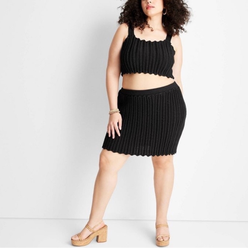 Women's Braided Sweater Mini Skirt - Future Collective with Jenee Naylor - M - Picture 3 of 8
